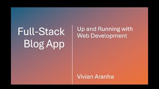 FullStack Blog App Up and Running in HTML JavaScript NodeJS and CSS [upl. by Aniratac951]