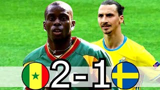 Sweden vs Senegal World Cup 2002 Rd of 16 th Suede vs Senegal [upl. by Luar]