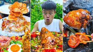 Best real food ever  Grilled Tongue Grilled Chicken Salt  TikTok Funny Videos [upl. by Ordisi]