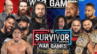 WWE Survivor Series 2024 Match Card Predictions  Survivor Series 2024 Dream Match Card predictions [upl. by Adyam]