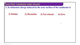 In induction charge induced in the near surface of the conductor is [upl. by Mailli]