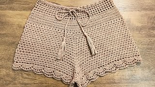 shorts de crochê verão 2025crochet [upl. by Ardnaed]