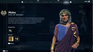 Assassins Creed Odyssey Midas Cultist Location Eyes of the Kosmos Branch [upl. by Ajad424]