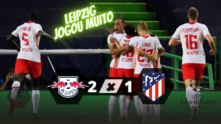 RB LEIPZIG X ATLETICO DE MADRID  MELHORES MOMENTOS  LEIPZIG ENCARA O PSG NA SEMI 13082020 [upl. by Varney]