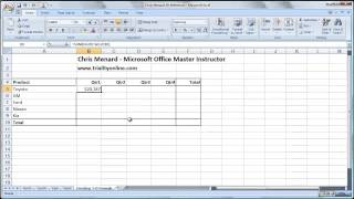 Excel how to use a 3D reference to add worksheets by Chris Menard [upl. by Alanah]