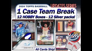 2024 Topps Update HOBBY 1 Case 12 Box TEAM break 1 eBay 102324 [upl. by Etat]