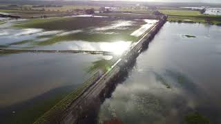 Lechlade 2024 Jan Floods dji 4k mini2 drone [upl. by Mabelle480]