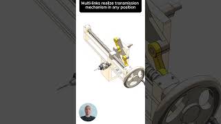 Multi links realize transmission mechanism in any position cad machine mechanical 3dprinting [upl. by Ailecnarf]