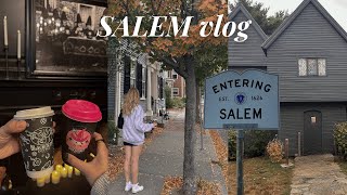 24 hrs in SALEM 🧙‍♀️🎃🍂 coffee shops witchy stores hocus pocus filming locations amp haul [upl. by Ocirema138]