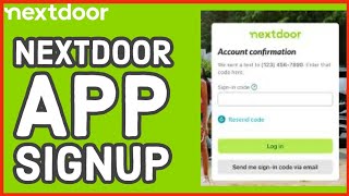 How to Sign up to Nextdoor App Create an account on Nextdoor App 2024 [upl. by Aiciruam]