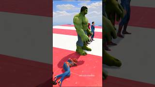 Spider man Vs Superheros Racing Competition  shorts [upl. by Lleumas455]