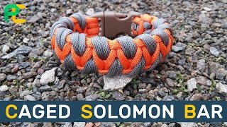 Caged Solomon Bar Paracord Bracelet [upl. by Bilicki]