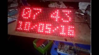 Simple Arduino Clock w P10 [upl. by Spiegel]