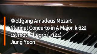 Piano Part  Mozart Clarinet Concerto in A Major k622  1st mov ♩124 [upl. by Arola]