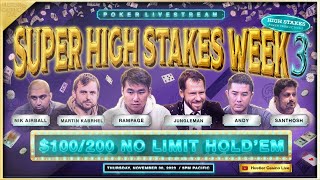 SUPER HIGH STAKES WEEK Rampage Jungleman Martin Kabrhel Andy Nik Airball Santhosh [upl. by Kalvin]