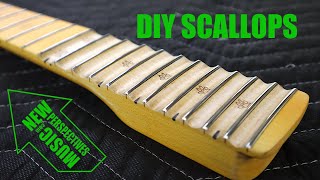 How To Scallop a Guitar Fretboard  DIY [upl. by Dadinirt]