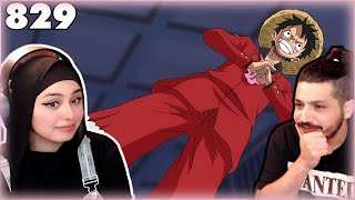 ماذا يفعل لوفي؟  ردة فعل ون بيس 829  One Piece Reaction [upl. by Arytal90]