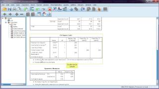 Chisquare test in SPSS  interpretation [upl. by Jamaal]