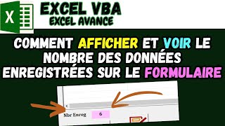 Comment afficher le nombre denregistrement de vos données Excel ou les statistiques [upl. by Neroc224]