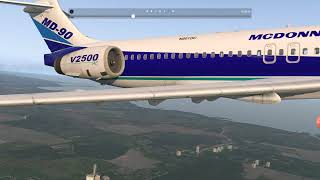 real iae v2500 engine sound MD90 Xplane 11 [upl. by Hunsinger]