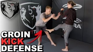 How to Defend Against a Groin KickKnee [upl. by Goldin394]