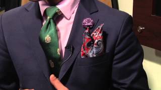 Ideas for Folding Handkerchiefs  Mens Fashions Ties amp Handkerchiefs [upl. by Ramal]