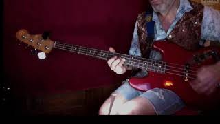 Alice Cooper  Gutter cat vs The Jets  bass cover [upl. by Anial]