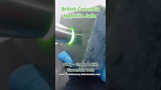 💚Showcase video BC Nephrite Jade 816g  GradeB With Chromium Dots💚 jade nephrite jadeite gems [upl. by Kirven567]