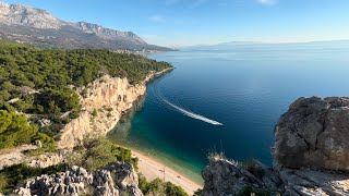 Makarska Osejava trail walking tour  FHD 60FPS HDR  Dream beach [upl. by Juna]