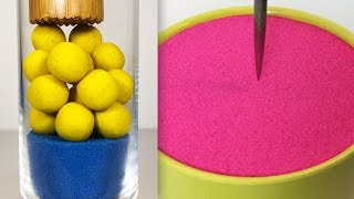 Very Satisfying and Relaxing Compilation 93 Kinetic Sand ASMR [upl. by Hctim]