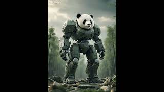 What if pandas wore mechas AI short film [upl. by Crandell]