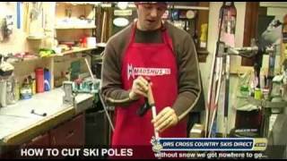 How to Cut Ski Poles Video by ORS Cross Country Skis Direct [upl. by Hacceber]