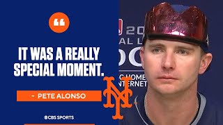 Pete Alonso on goahead HOMER advancing to NLDS  Press Conference [upl. by Premer18]