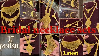 Bridal wedding jewellery sets  Tanishq Gold Bridal sets collection  Tanishq Necklace set designs [upl. by Nnayllehs278]