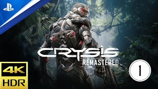 Crysis Remastered 1 Początek gry i słabe lądowanie ps5 4k 60fps [upl. by Einnahc]