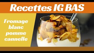 Fromage blanc pomme cannelle ig bas [upl. by Rosse]