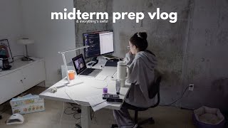 a chaotic amp productive study vlog preparing for midterms [upl. by Madelon]