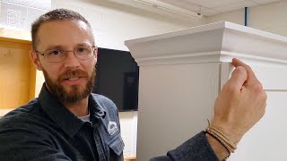 Installing Crown Moulding on Full Overlay Cabinetry [upl. by Nigel]