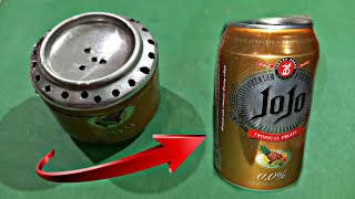 How to make gas stove with soda can is very simple and amazing [upl. by Hestia]