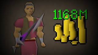 I Made 1168000000 In 1 Day From Scratch In OSRS [upl. by Kerstin]