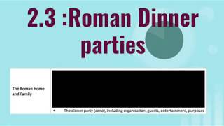 Roman Dinner PartiesGCSE Classics23 [upl. by Aneelas]