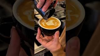 Flamingo Latte Art coffee latteart barista [upl. by Salokin]