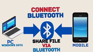 Share Files from Laptop to Mobile Using Bluetooth [upl. by Harbert436]