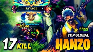 HANZO DESTROYED JOHNSON HANZO MOBILE LEGENDS GAMEPLAY WORLD TOP HANZO [upl. by Ttik]