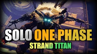 Solo One Phase Avarokk  Grasp of Avarice Dungeon  Strand Titan [upl. by Agarhs]