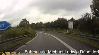 Autobahn Abfahrt Ratingen Ampel Kurve Grünpfeil [upl. by Antin]