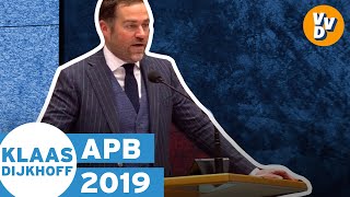 Inbreng Klaas Dijkhoff algemene beschouwingen  APB 2019 [upl. by Etteniotna278]