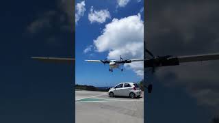 WINAIR Spectacular Descent into Saint Barthélémy Airport [upl. by Henke]