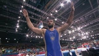 Kazakhstan v Russia Freestyle Wrestling Bronze Medal Match  London 2012 Olympics [upl. by Joyan886]