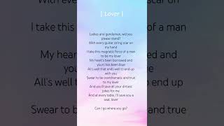 Lover Taylor Swiftlover song lyrics [upl. by Rafaelof]